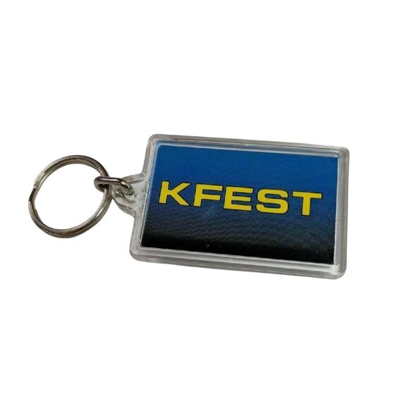 K104.7 Kfest Radio Station Keychain Double-Sided Design 3"x1.5" A304 - Picture 6 of 6